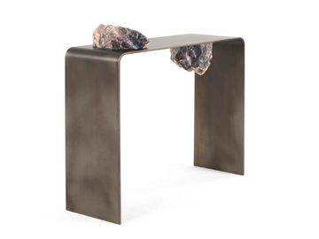 AGMENT - Rectangular metal console table by JCP UNIVERSE - view 2